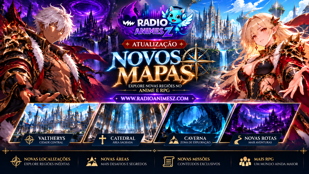 Atualização: Conheça Reino de Valtherys — Mapas e Exploração